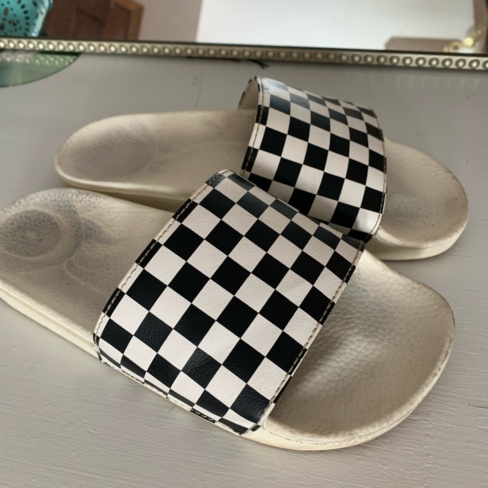 Checkered VANS Slides